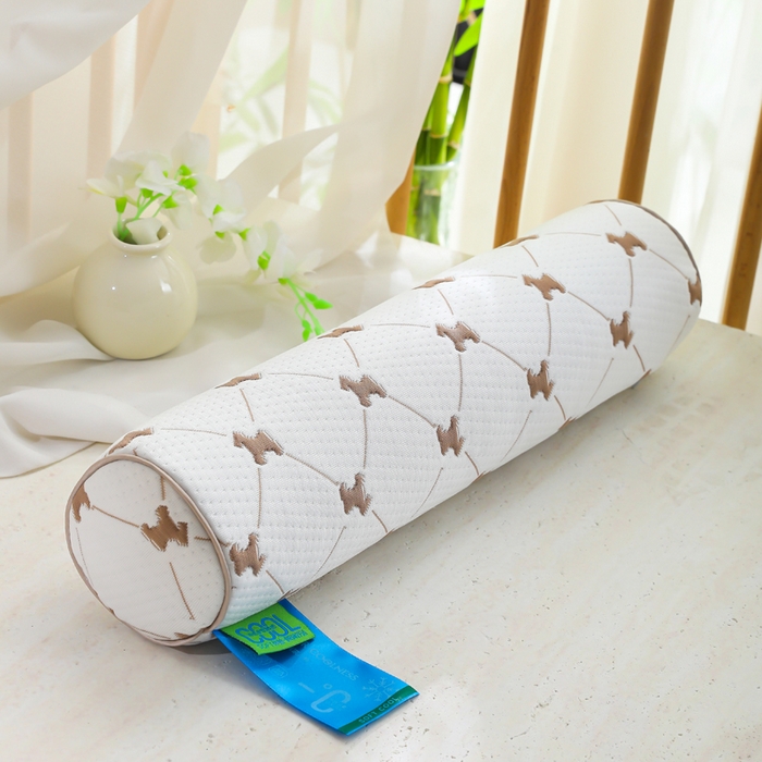 仁宇枕业 2026新款马上有钱圆形糖果护腰护颈枕腰枕头枕夏凉枕头枕芯 马上有钱圆形糖果护颈枕-咖色