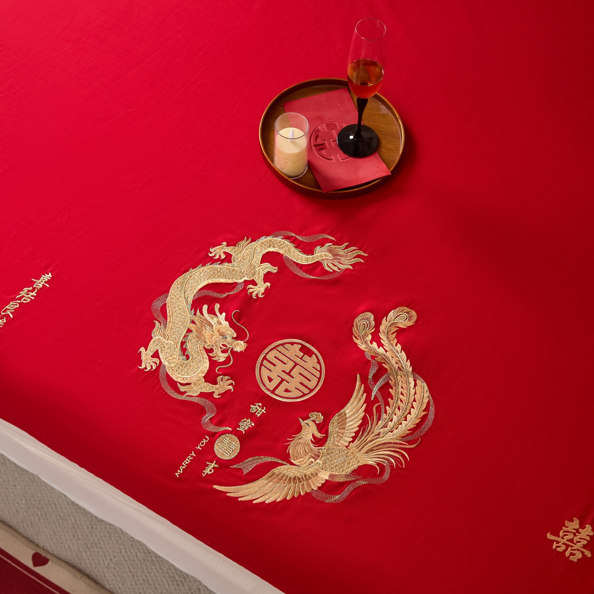 91家纺网 家纺一手货源 找家纺 东方合美（原：皇家传奇） 2026新款婚庆单品床单单品床盖系列 床单-情比金坚