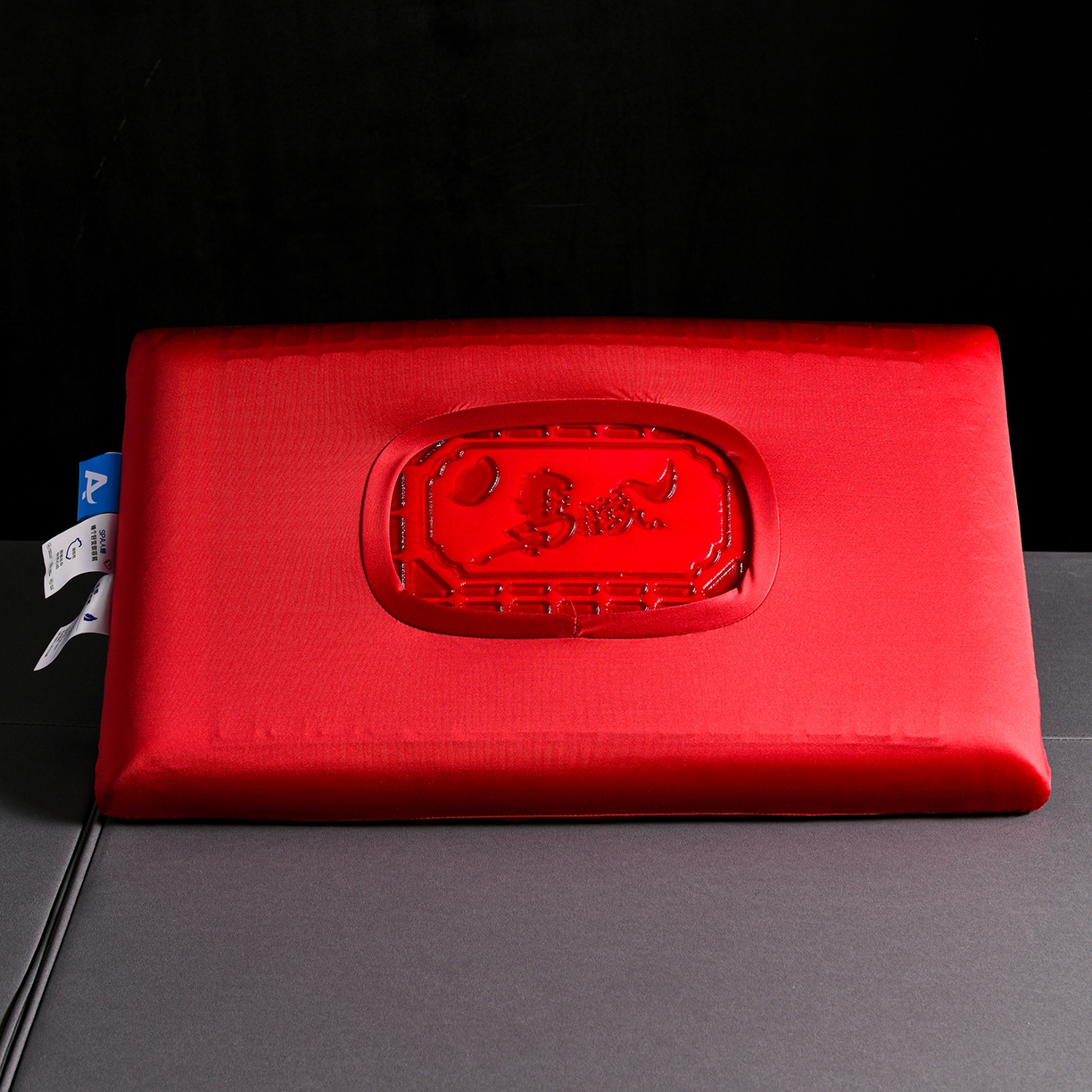 91家纺网 家纺一手货源 找家纺 麦哆乐 2026新款马上有钱凝胶大红枕清凉舒适护颈慢回弹枕头枕芯 大红