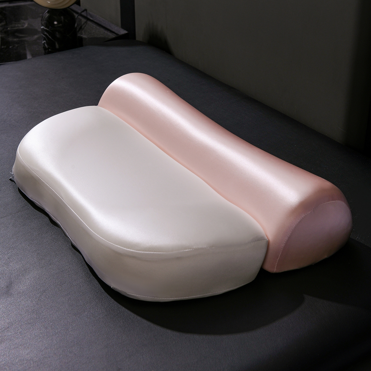 91家纺网 家纺一手货源 找家纺 麦哆乐 2026新款零压助眠深睡记忆枕枕头枕芯 白+粉玉