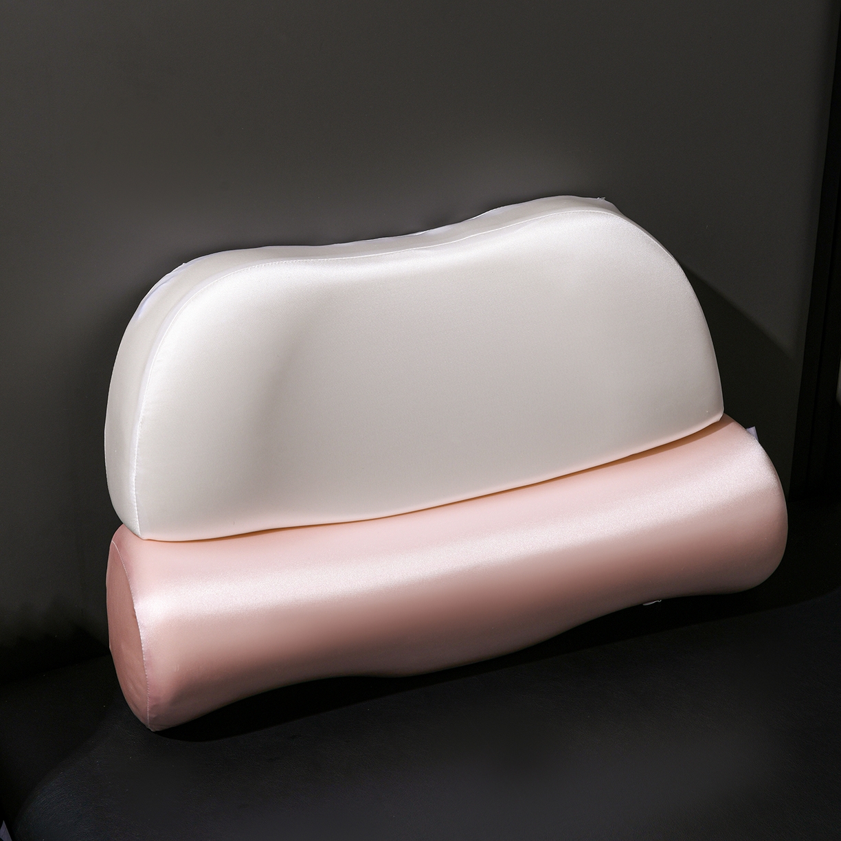 91家纺网 家纺一手货源 找家纺 麦哆乐 2026新款零压助眠深睡记忆枕枕头枕芯 白+粉玉