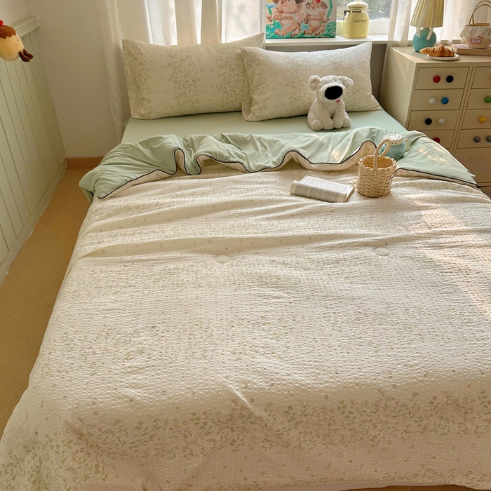 91家纺网 家纺一手货源 找家纺 （总）初念 2026新款泡芙纱单夏被凉糖系列（凉而不冰的触感，清凉与柔软兼得）