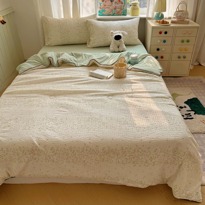 91家纺网 家纺一手货源 找家纺 （总）初念 2026新款泡芙纱单夏被凉糖系列（凉而不冰的触感，清凉与柔软兼得）