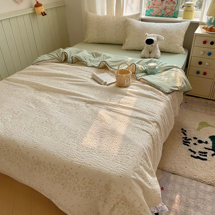 91家纺网 家纺一手货源 找家纺 （总）初念 2026新款泡芙纱单夏被凉糖系列（凉而不冰的触感，清凉与柔软兼得）