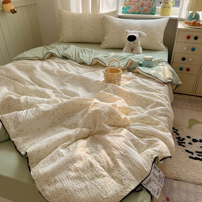 91家纺网 家纺一手货源 找家纺 （总）初念 2026新款泡芙纱单夏被凉糖系列（凉而不冰的触感，清凉与柔软兼得）