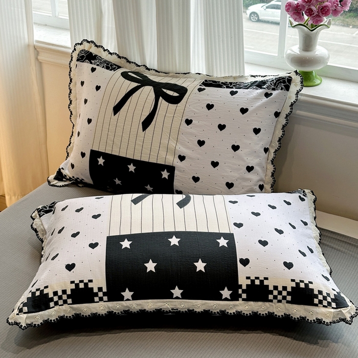 91家纺网 家纺一手货源 找家纺 花伞家居 2026新款蕾丝花边皱皱双层纱夏被四件套含买家秀 夏被-维壹