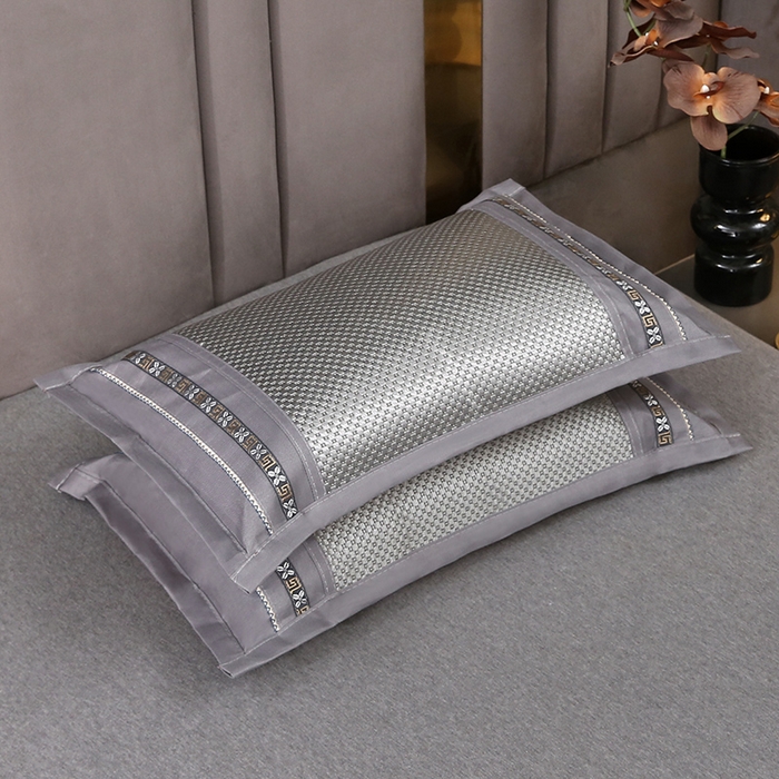 91家纺网 家纺一手货源 找家纺 （总）梦叶草 2026新款全荞麦壳枕头夏季冰丝藤席枕芯冰藤荞麦枕竹面竹条凉席枕枕头枕芯