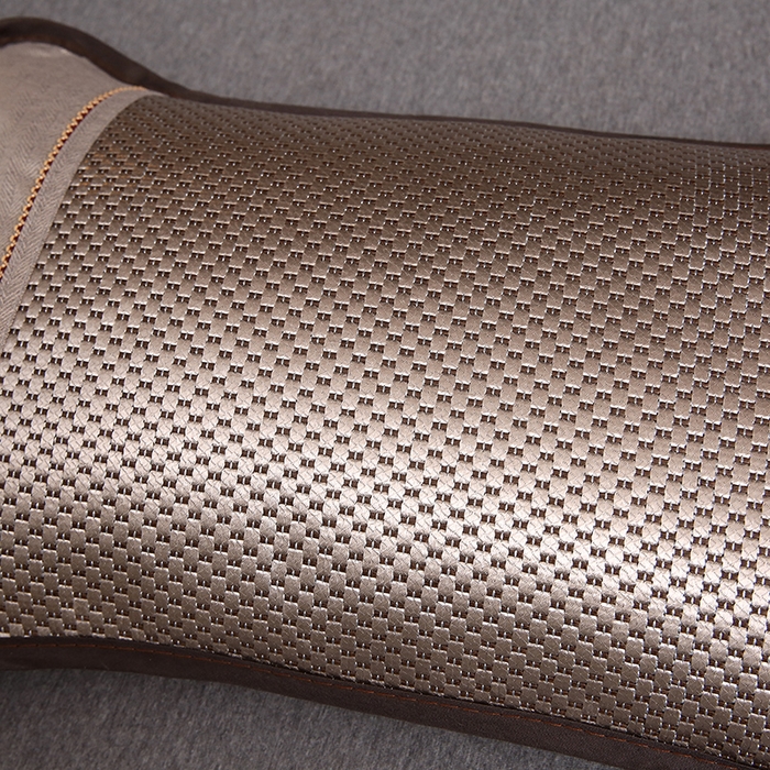 91家纺网 家纺一手货源 找家纺 梦叶草 2026新款全荞麦壳枕头夏季冰丝藤席枕芯冰藤荞麦枕竹面竹条凉席枕枕头枕芯 圆角冰藤荞麦枕-米色