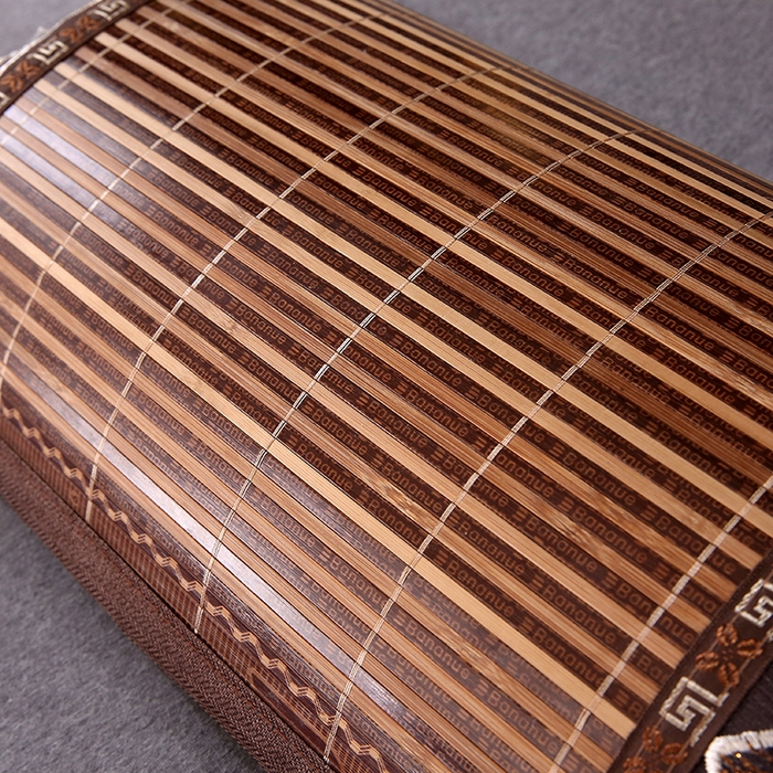 91家纺网 家纺一手货源 找家纺 梦叶草 2026新款全荞麦壳枕头夏季冰丝藤席枕芯冰藤荞麦枕竹面竹条凉席枕枕头枕芯 直角竹席荞麦枕-深咖色