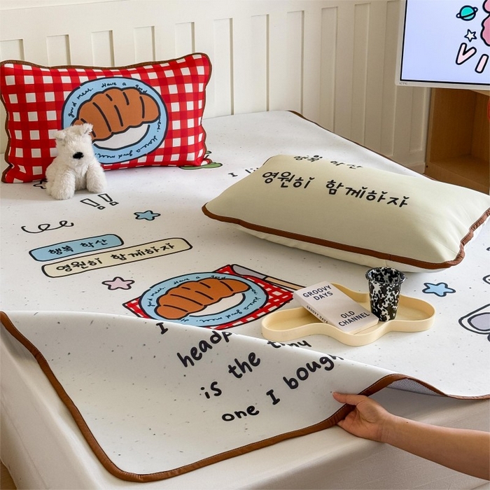 91家纺网 家纺一手货源 找家纺 （总）顾里家纺 2026新款Chic风冰感纤维软席席子凉席