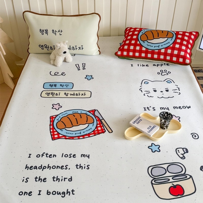 91家纺网 家纺一手货源 找家纺 （总）顾里家纺 2026新款Chic风冰感纤维软席席子凉席