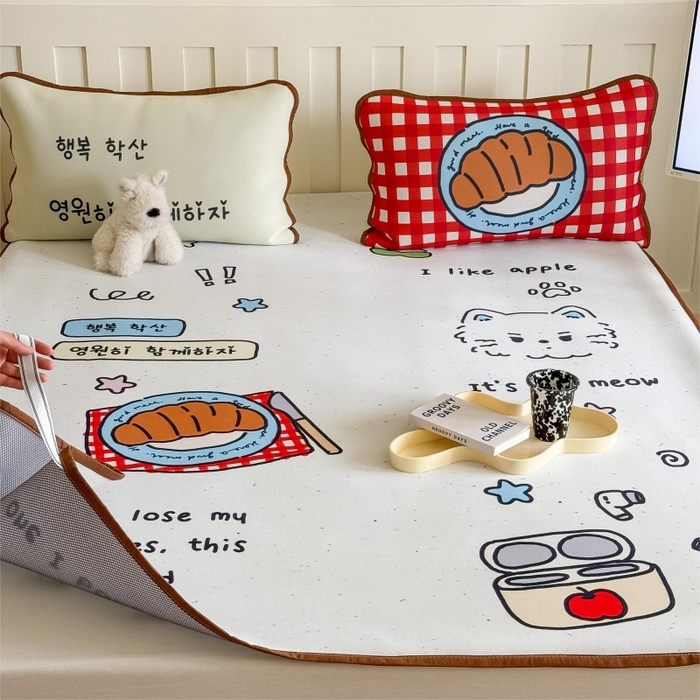 91家纺网 家纺一手货源 找家纺 （总）顾里家纺 2026新款Chic风冰感纤维软席席子凉席