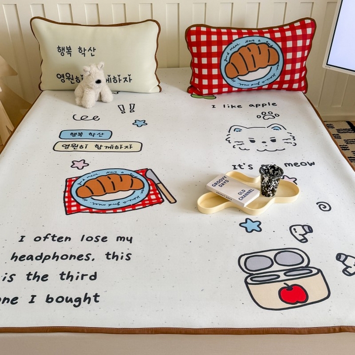 91家纺网 家纺一手货源 找家纺 （总）顾里家纺 2026新款Chic风冰感纤维软席席子凉席