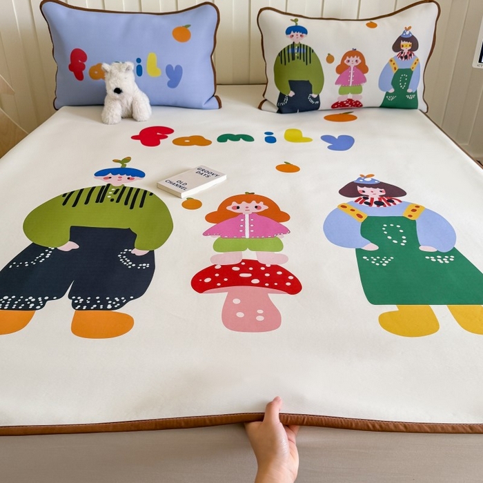 91家纺网 家纺一手货源 找家纺 （总）顾里家纺 2026新款Chic风冰感纤维软席席子凉席