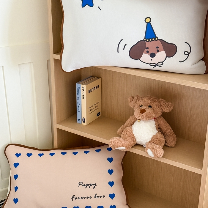 91家纺网 家纺一手货源 找家纺 顾里家纺 2026新款Chic风冰感纤维软席席子凉席 爱心腊肠狗