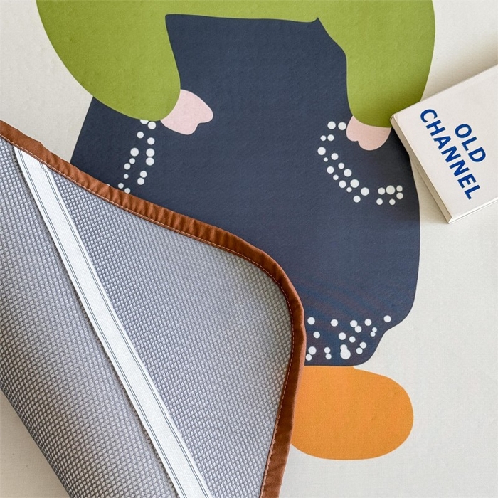 91家纺网 家纺一手货源 找家纺 顾里家纺 2026新款Chic风冰感纤维软席席子凉席 一家人