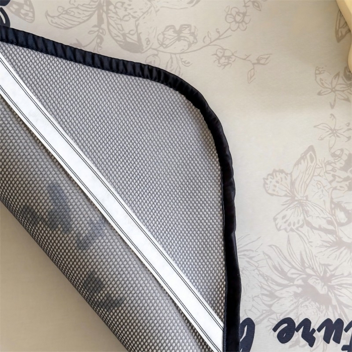 91家纺网 家纺一手货源 找家纺 顾里家纺 2026新款Chic风冰感纤维软席席子凉席 扇韵花