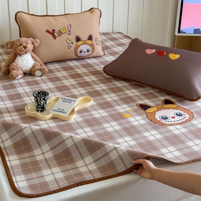 91家纺网 家纺一手货源 找家纺 顾里家纺 2026新款Chic风冰感纤维软席席子凉席 拉bubu