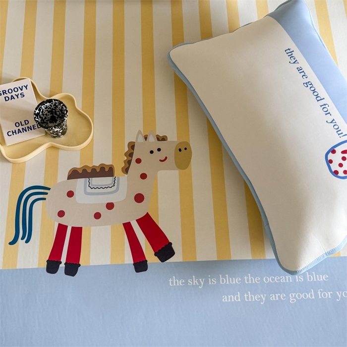 91家纺网 家纺一手货源 找家纺 顾里家纺 2026新款Chic风冰感纤维软席席子凉席 小马驹