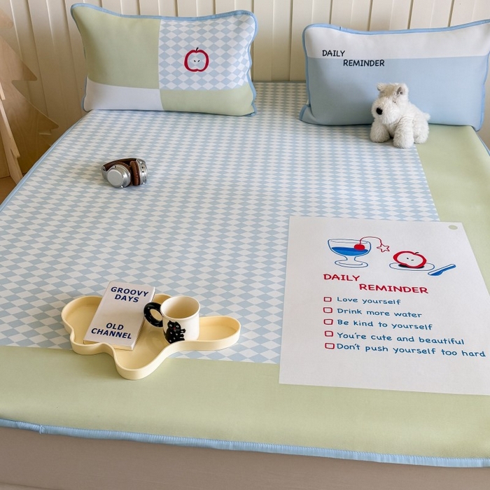 91家纺网 家纺一手货源 找家纺 顾里家纺 2026新款Chic风冰感纤维软席席子凉席 假期日记