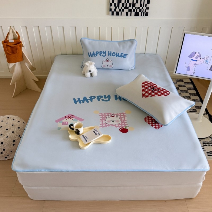 91家纺网 家纺一手货源 找家纺 顾里家纺 2026新款Chic风冰感纤维软席席子凉席 小熊屋