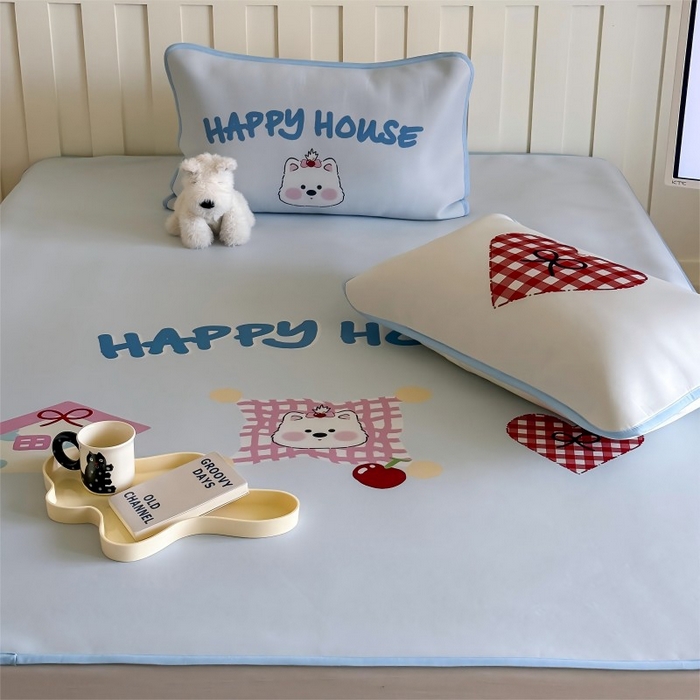 91家纺网 家纺一手货源 找家纺 顾里家纺 2026新款Chic风冰感纤维软席席子凉席 小熊屋