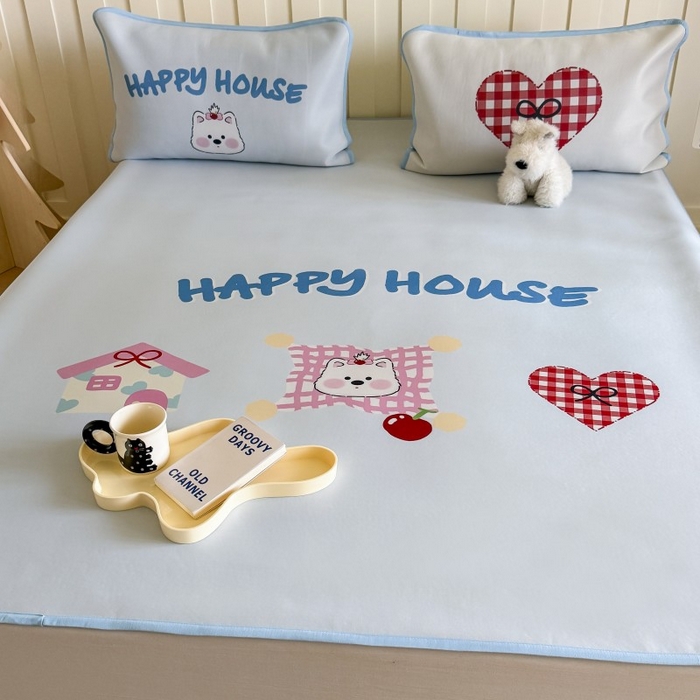 91家纺网 家纺一手货源 找家纺 顾里家纺 2026新款Chic风冰感纤维软席席子凉席 小熊屋