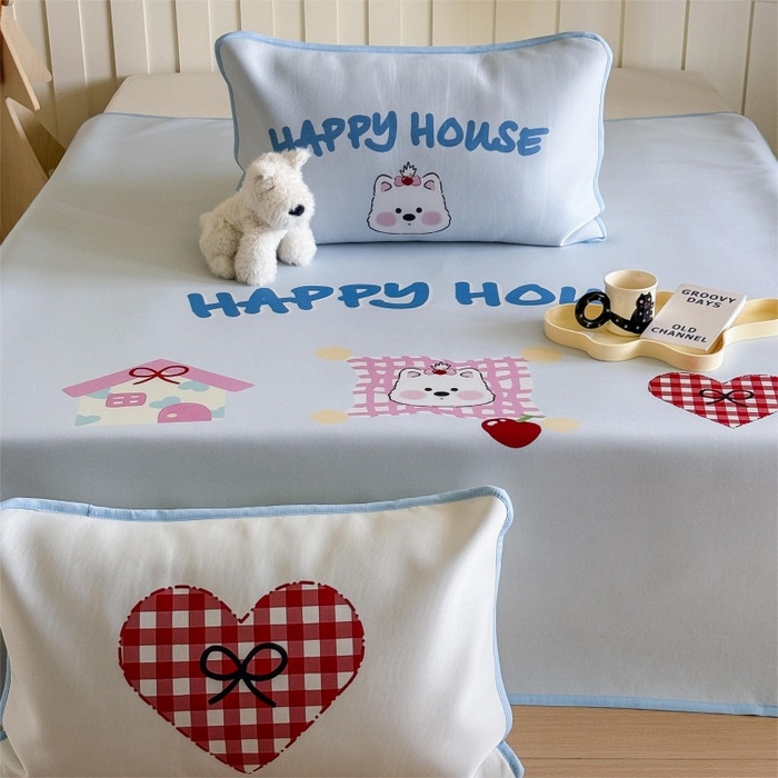 91家纺网 家纺一手货源 找家纺 顾里家纺 2026新款Chic风冰感纤维软席席子凉席 小熊屋