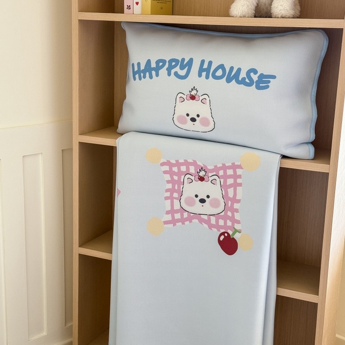 91家纺网 家纺一手货源 找家纺 顾里家纺 2026新款Chic风冰感纤维软席席子凉席 小熊屋