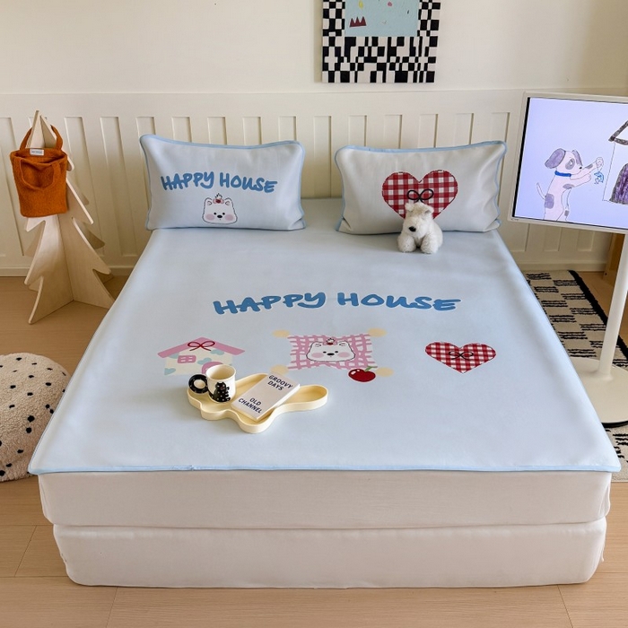 91家纺网 家纺一手货源 找家纺 顾里家纺 2026新款Chic风冰感纤维软席席子凉席 小熊屋