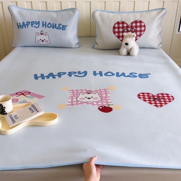 91家纺网 家纺一手货源 找家纺 顾里家纺 2026新款Chic风冰感纤维软席席子凉席 小熊屋