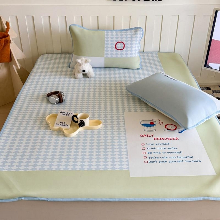 91家纺网 家纺一手货源 找家纺 顾里家纺 2026新款Chic风冰感纤维软席席子凉席 假期日记