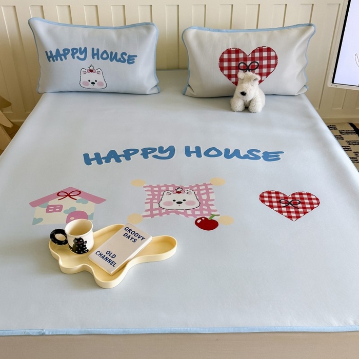 91家纺网 家纺一手货源 找家纺 顾里家纺 2026新款Chic风冰感纤维软席席子凉席 小熊屋