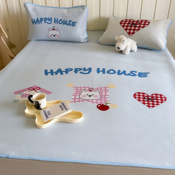 91家纺网 家纺一手货源 找家纺 顾里家纺 2026新款Chic风冰感纤维软席席子凉席 小熊屋