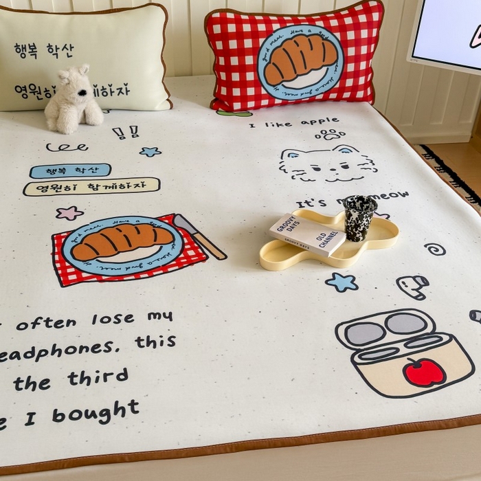 91家纺网 家纺一手货源 找家纺 （总）顾里家纺 2026新款Chic风冰感纤维软席席子凉席