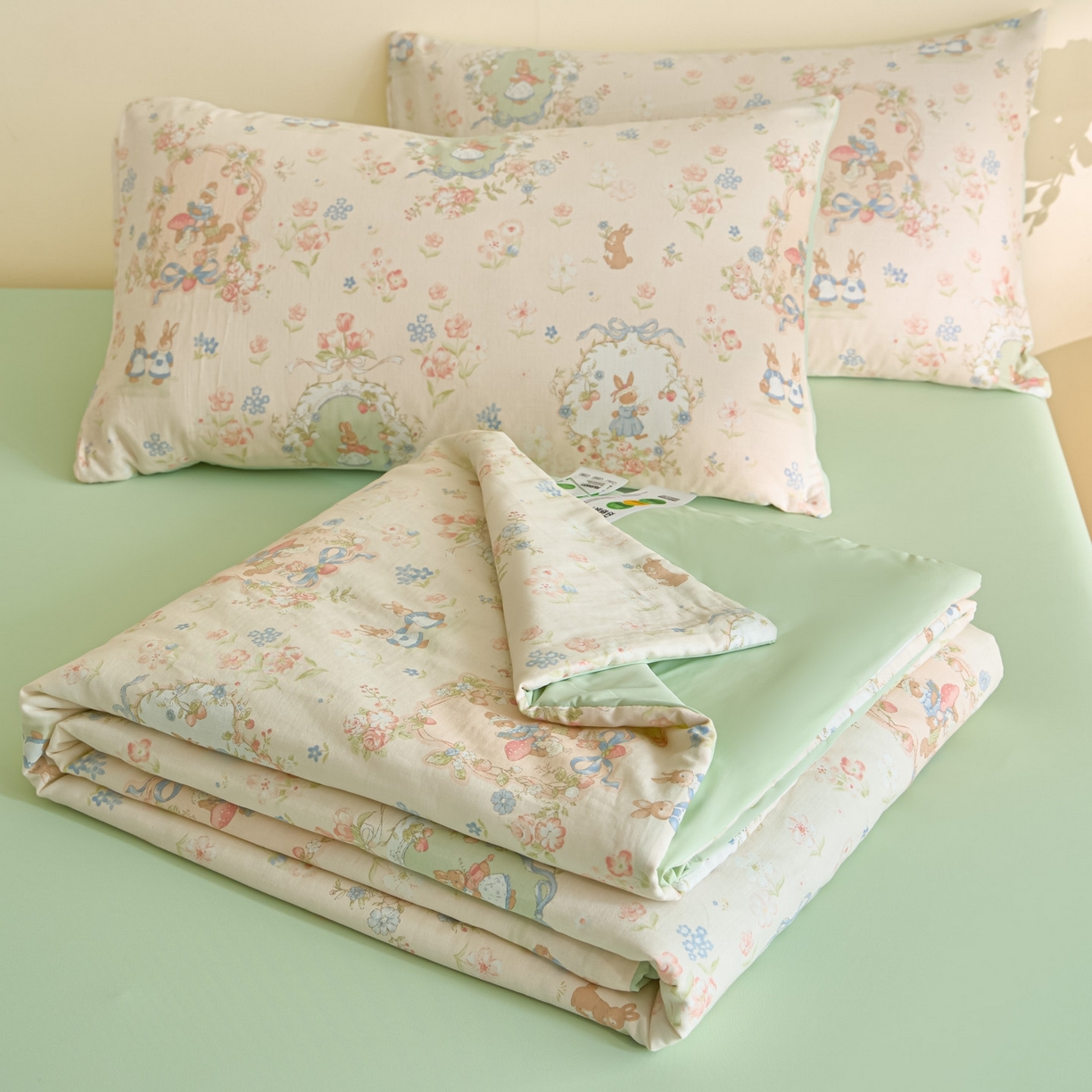 91家纺网 家纺一手货源 找家纺 （总）宜代光年 2026春夏新款全棉双层纱凉感夏被夏凉被空调被