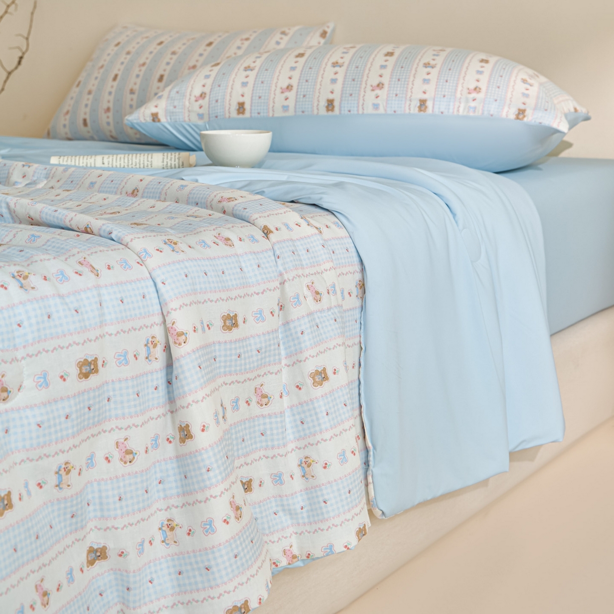 91家纺网 家纺一手货源 找家纺 （总）宜代光年 2026春夏新款全棉双层纱凉感夏被夏凉被空调被