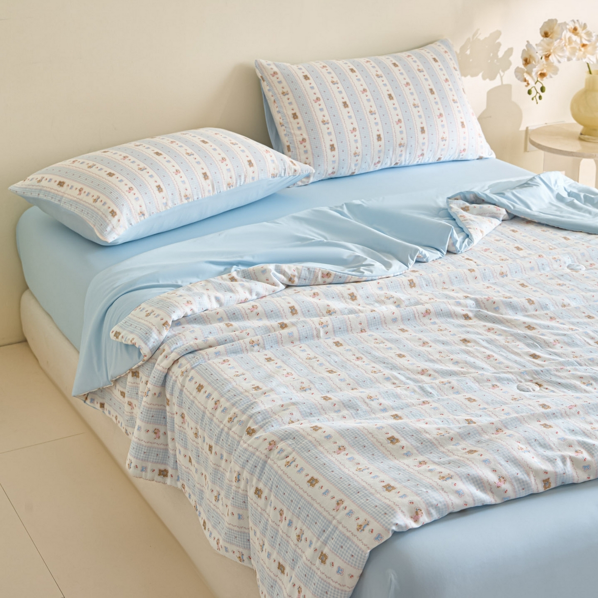 91家纺网 家纺一手货源 找家纺 （总）宜代光年 2026春夏新款全棉双层纱凉感夏被夏凉被空调被