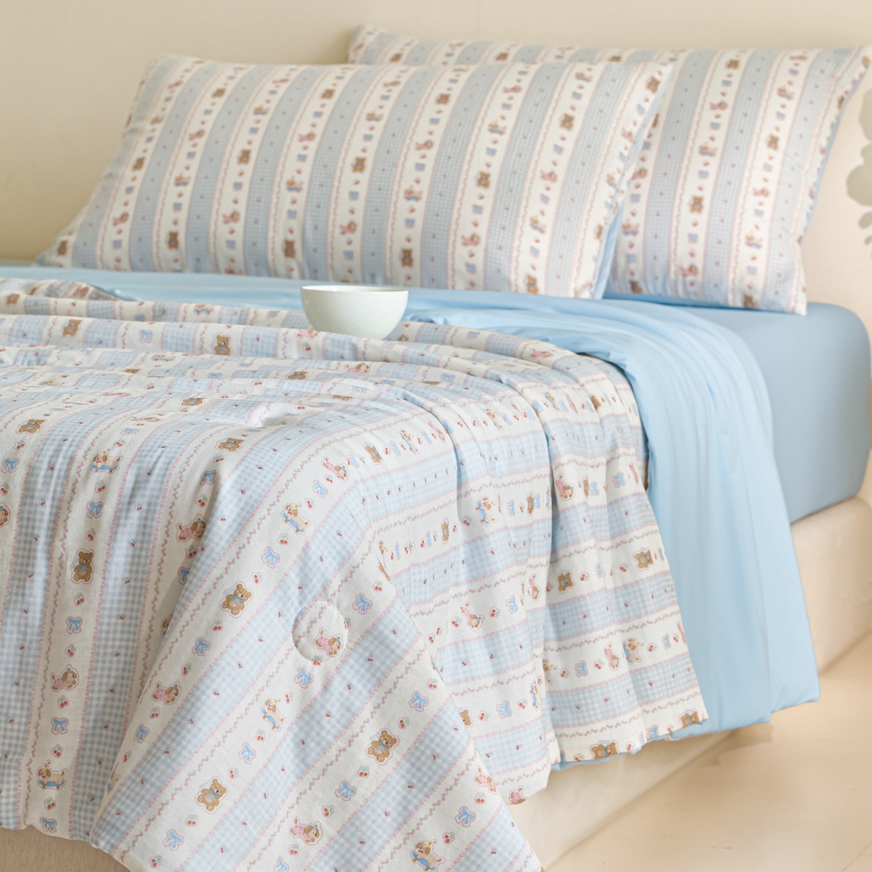 91家纺网 家纺一手货源 找家纺 （总）宜代光年 2026春夏新款全棉双层纱凉感夏被夏凉被空调被