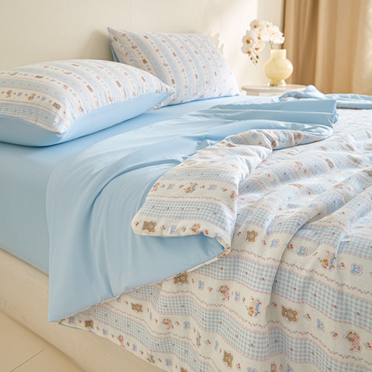 91家纺网 家纺一手货源 找家纺 （总）宜代光年 2026春夏新款全棉双层纱凉感夏被夏凉被空调被