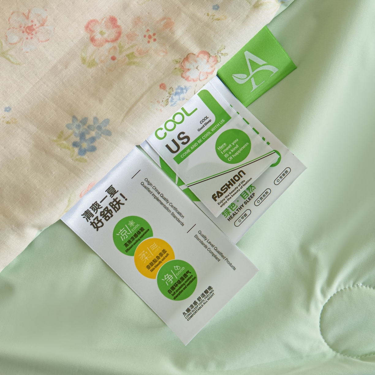 91家纺网 家纺一手货源 找家纺 宜代光年 2026春夏新款全棉双层纱凉感夏被夏凉被空调被 花园小兔