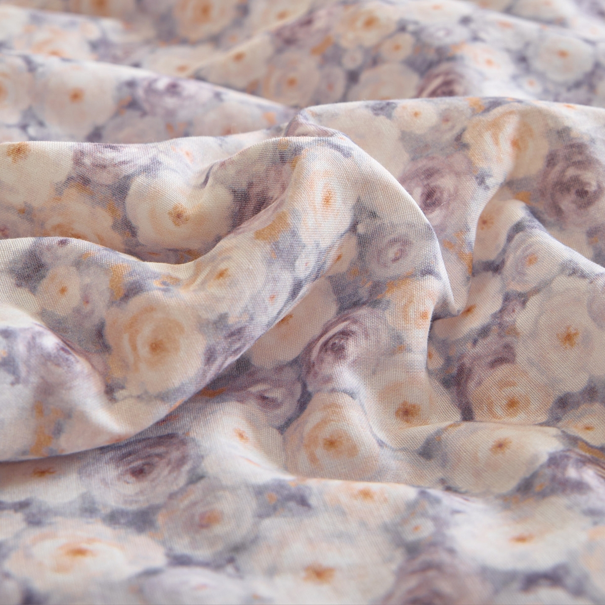 91家纺网 家纺一手货源 找家纺 宜代光年 2026春夏新款全棉双层纱凉感夏被夏凉被空调被 紫雾蔷薇