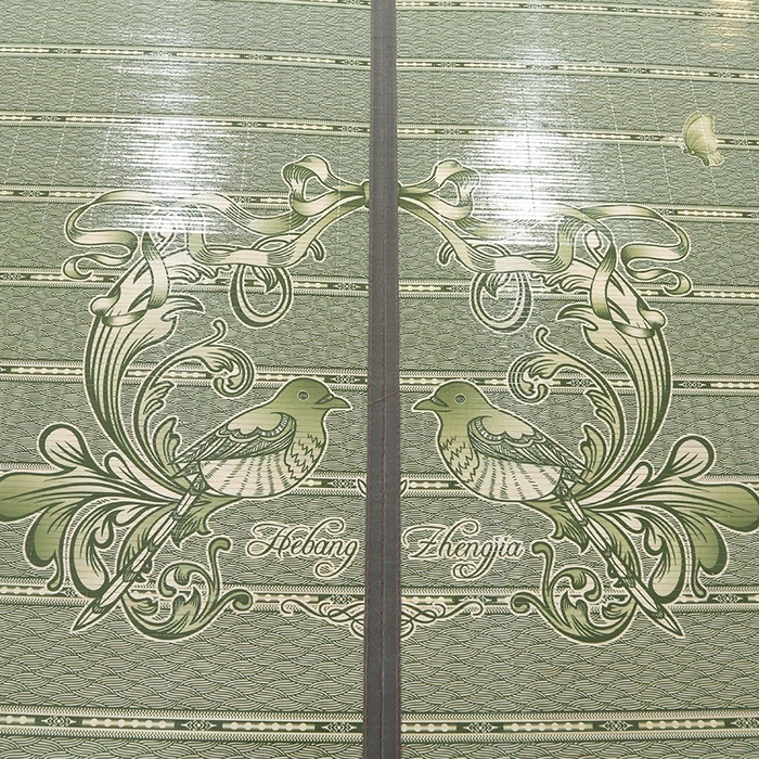 91家纺网 家纺一手货源 找家纺 （总）思雅庭 2026新款艾草宽边绣花驱蚊席凉席竹席