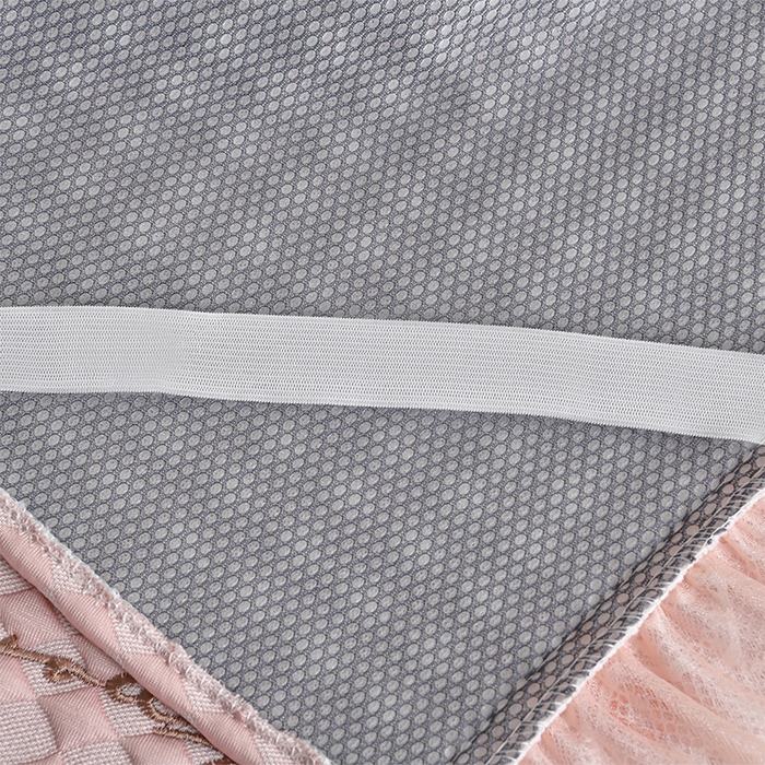 91家纺网 家纺一手货源 找家纺 （总）畅畅家纺 2026新款锦氨夏被PE凉感豆豆凉席绣花三明治复合床裙三件套四件套