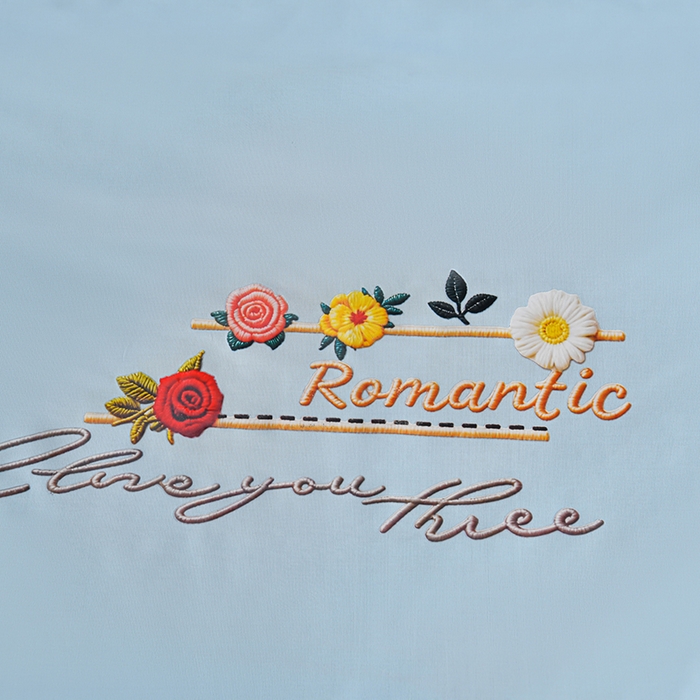 91家纺网 家纺一手货源 找家纺 畅畅家纺 2026新款锦氨夏被PE凉感豆豆凉席绣花三明治复合床裙三件套四件套 格韵-蓝-床裙款