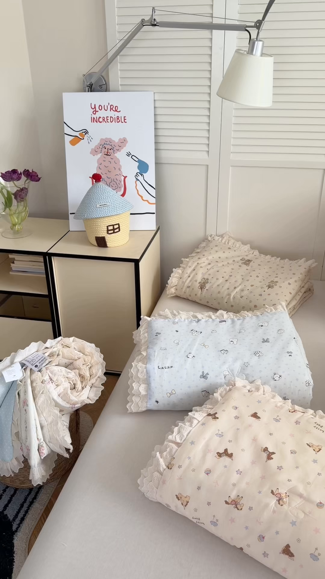 91家纺网 家纺一手货源 找家纺 （总）暖生活 2026春夏新款全棉花边款夏被夏凉被空调被-卡通版