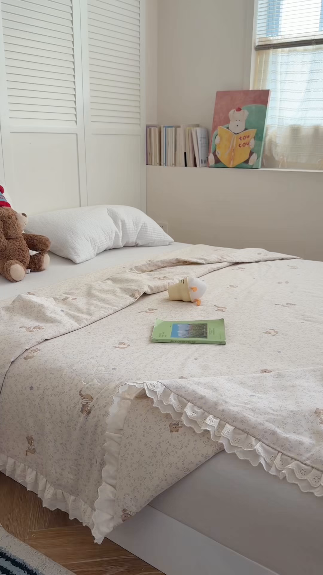 91家纺网 家纺一手货源 找家纺 暖生活 2026春夏新款全棉花边款夏被夏凉被空调被-卡通版 小猫花梦