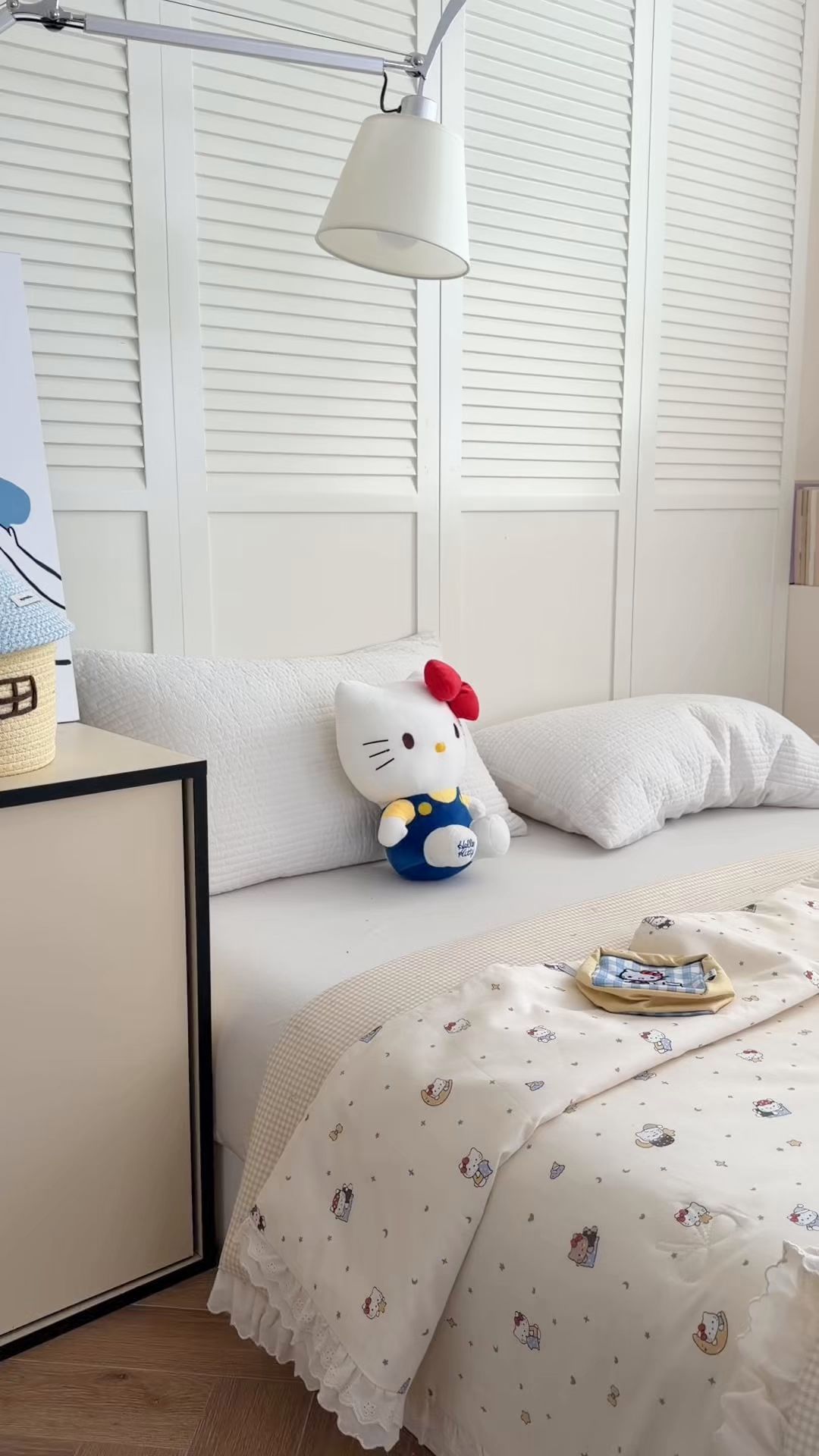 91家纺网 家纺一手货源 找家纺 暖生活 2026春夏新款全棉花边款夏被夏凉被空调被-卡通版 星月凯蒂