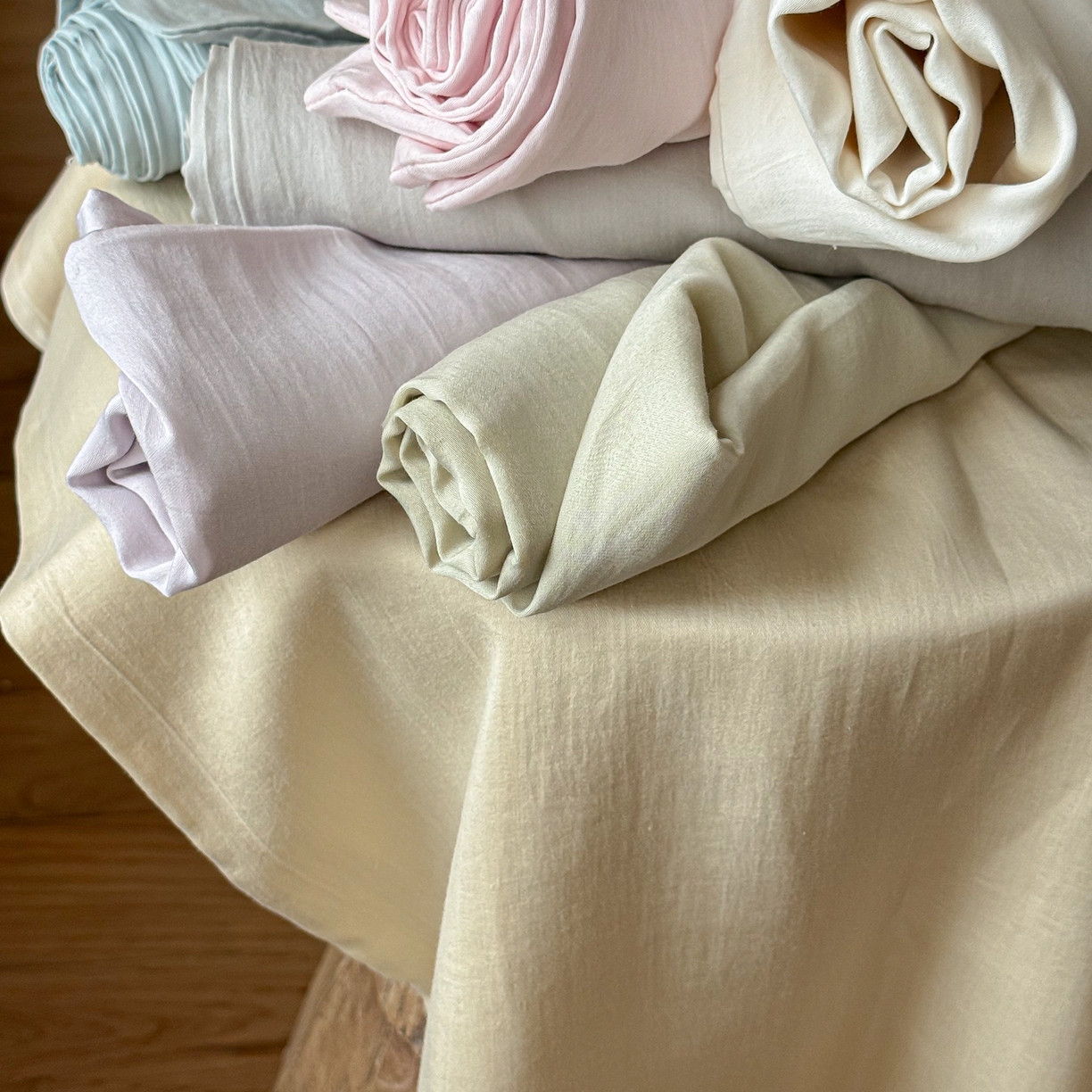 91家纺网 家纺一手货源 找家纺 （总）时光里 2026新款60支水洗天丝单枕套 枕套单件枕套单品