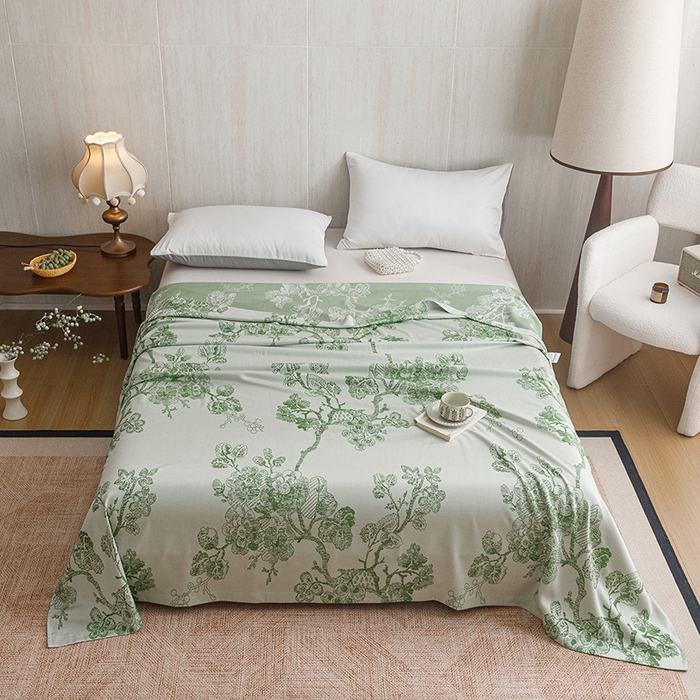 91家纺网 家纺一手货源 找家纺 （总）悦然毛巾被 2026新款竹纤维冷感毯盖毯再生素纤维休闲夏被毛巾被夏凉被空调被